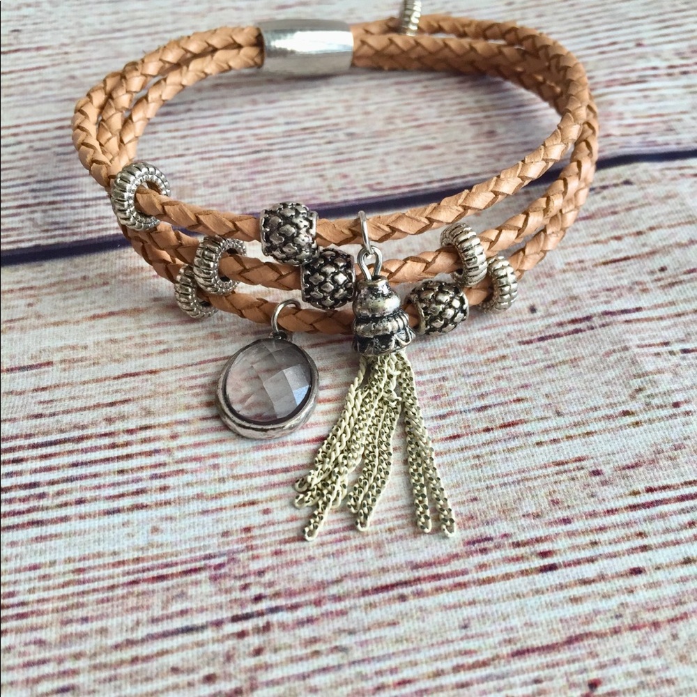 Braided tassel bracelet